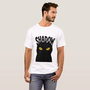 Mysterious Black Cat Eyes Design T-Shirt