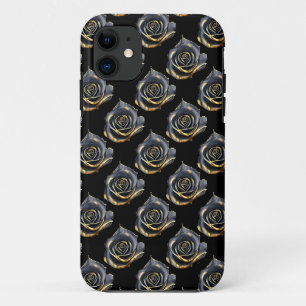 Mysterious black rose iPhone 11 case