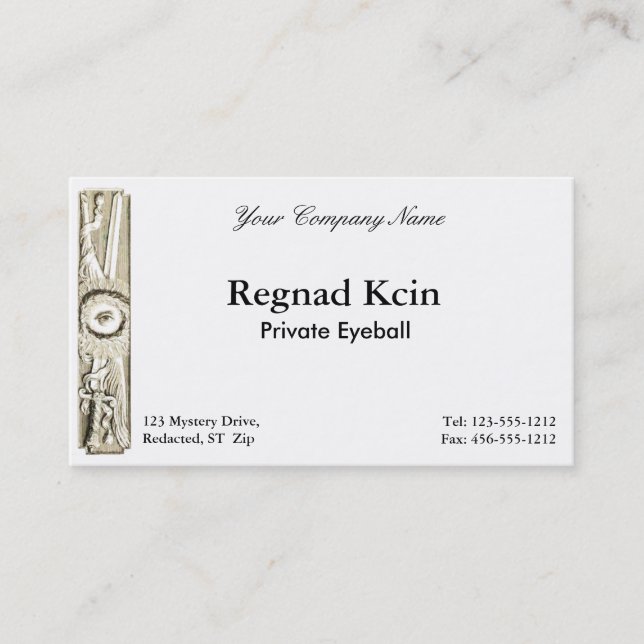 Mysterious Business Card 1 (Front)