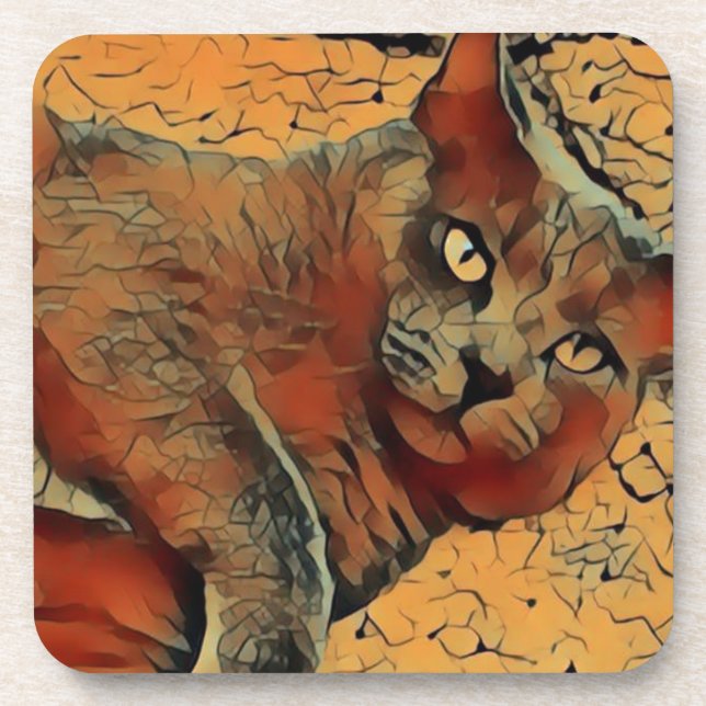 Mysterious Cat Coaster (Front)