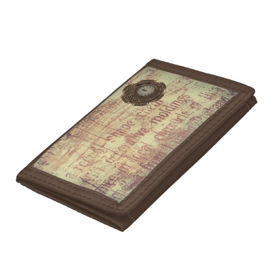 Mysterious Clock Trifold Wallet