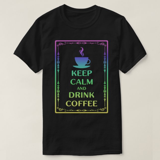 Mysterious Coffee Expert Sign T-Shirt (Design Front)