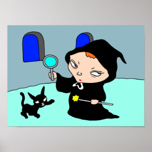 Mysterious daily life of the witch in black. poster