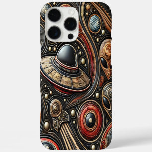 Mysterious Encounter With UFOs and Aliens in Space iPhone 16 Pro Max Case