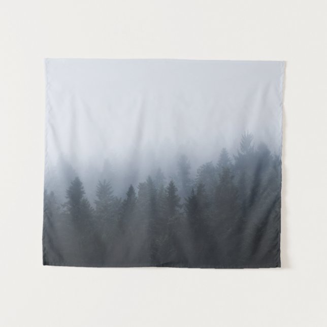 Mysterious forest in the fog tapestry (Front (Horizontal))