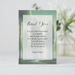 Mysterious Forest Thank You Card