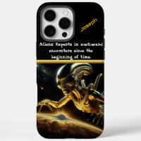 Mysterious Golden Alien Exploring Distant Planets