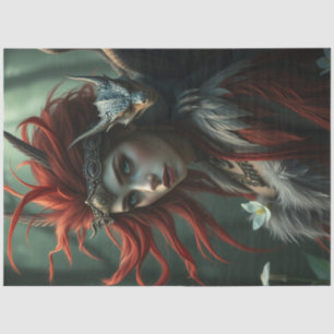 Mysterious Gothic Dragon Fairy Tissue Paper