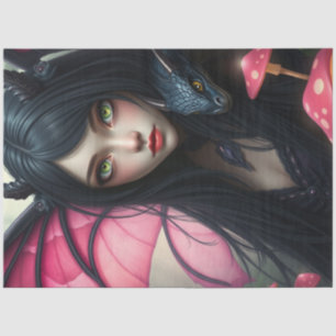 Mysterious Gothic Dragon Fairy Tissue Paper