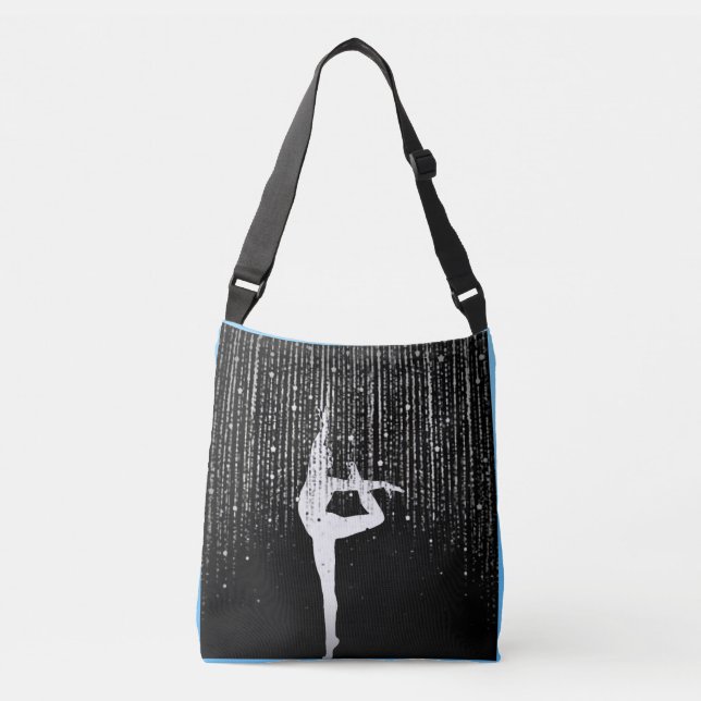 Mysterious Gymnast / Dancer Personalized Crossbody Bag (Front)