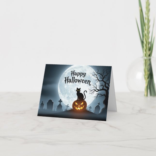 Mysterious Halloween Greeting Card (Front)