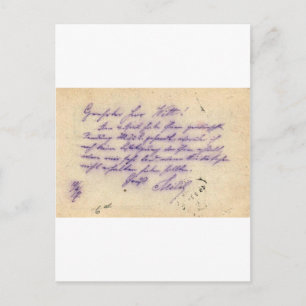 Mysterious handwriting - postal card mailed 1897