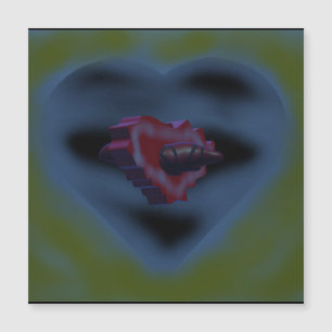 Mysterious hearts art design dark misty colours   