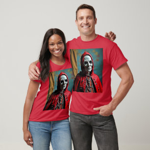 Mysterious Hooded Skull Figure T-Shirt