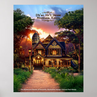 Mysterious Houses of Donnelly - No4 Mombasa Kenya Poster
