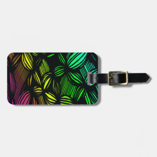 Mysterious lines luggage tag