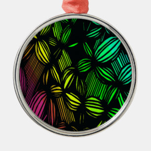 Mysterious lines metal ornament