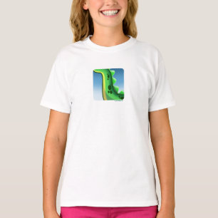 MYSTERIOUS LONG NECK DINOSAUR by Jeff Willis Art T T-Shirt