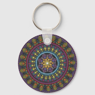 Mysterious mandala keychain