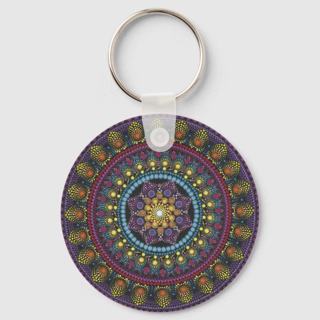 Mysterious mandala keychain (Front)
