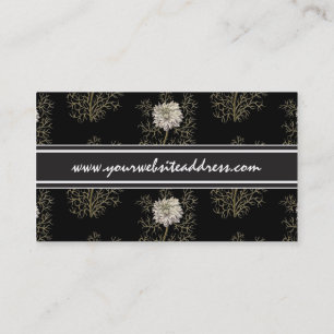 Mysterious Medieval Flower Business Card