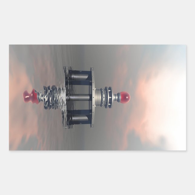 Mysterious Metallic Structure Sticker (Front)