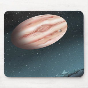 Mysterious night when giant stars are visible. mouse pad