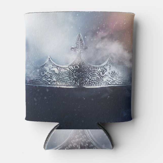 Mysterious Queen King Crown Photo Can Cooler (Front)