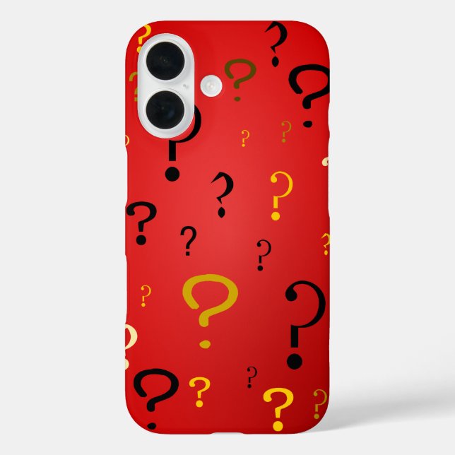 Mysterious Question Marks Case-Mate iPhone Case (Back)