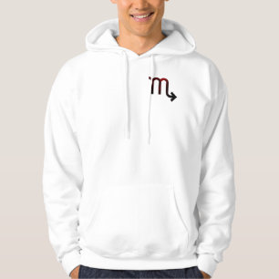 Mysterious Scorpio Depth – Black & Deep Red Art Hoodie