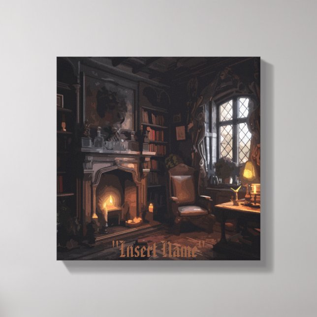 Mysterious Seaside Haunt Canvas Print (Front)