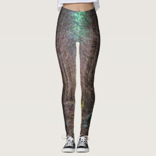 Mysterious spruce forest leggings