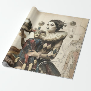 Mysterious Woman Wrapping Paper