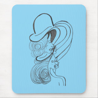Mysterious Women of Elegance and Sophistication Mouse Pad