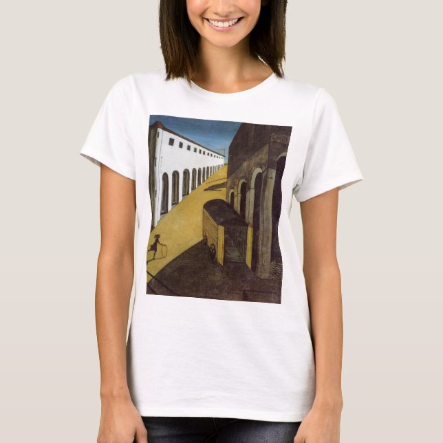 Mystery And Melancholy By Giorgio De Chirico T-Shirt (Front)