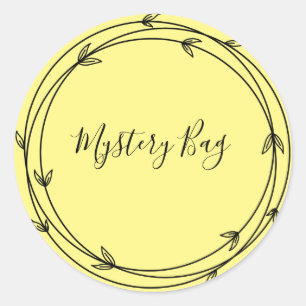 Mystery Bag Surprise Classic Round Sticker