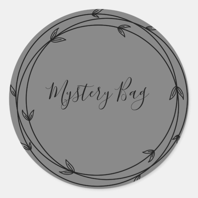 Mystery Bag Surprise Classic Round Sticker (Front)