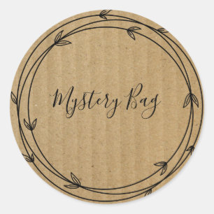 Mystery Bag Surprise Classic Round Sticker