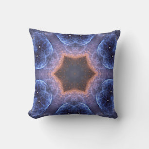 Mystery Blue Catseye Throw Pillow