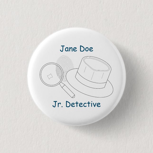 Mystery Crime Solving Evidence Board 1 Inch Round Button (Front)