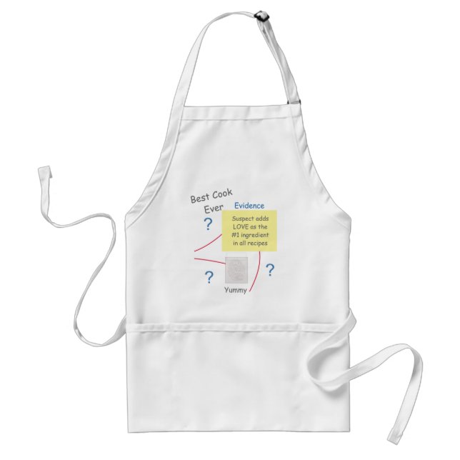 Mystery Crime Solving Evidence Board Best Cook Standard Apron (Front)