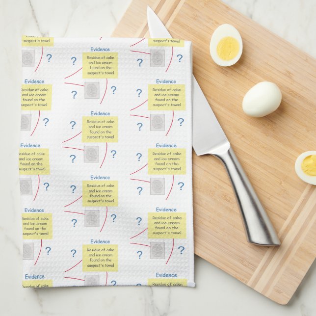 Mystery Crime Solving Evidence Board Kitchen Towel (Quarter Fold)
