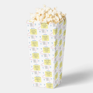 Mystery Crime Solving Evidence Board Popcorn Favor Box