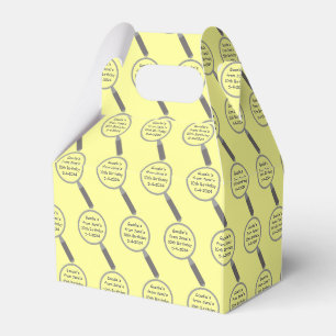 Mystery Crime Solving Evidence Board Popcorn Favor Box