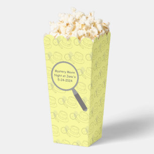 Mystery Crime Solving Evidence Board Popcorn Favor Box