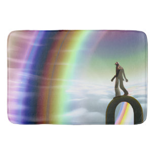 Mystery Figure at the Inter-Dimensional Stargate Bath Mat