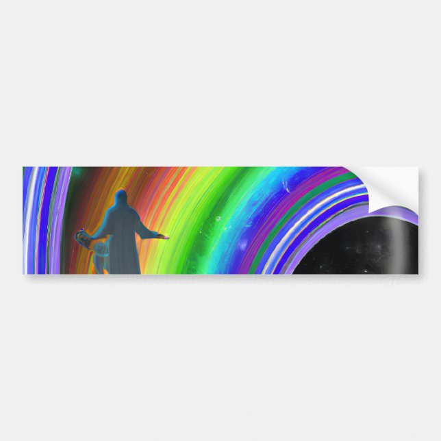 Mystery Figure at the Inter-Dimensional Stargate Bumper Sticker (Front)