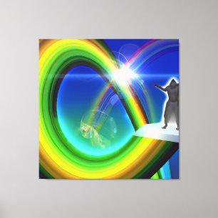 Mystery Figure at the Inter-Dimensional Stargate Canvas Print
