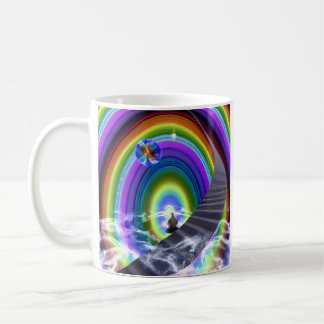 Mystery Figure at the Inter-Dimensional Stargate Coffee Mug (Left)