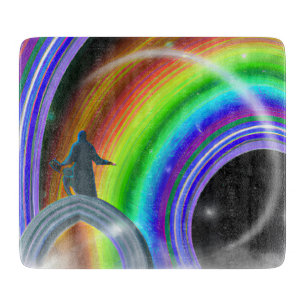 Mystery Figure at the Inter-Dimensional Stargate Cutting Board